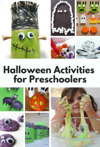 list of great activities for preschoolers for halloween