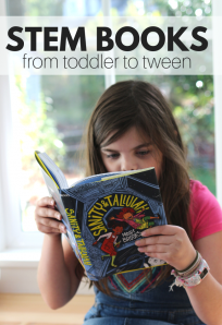 book list of books about science for toddlers, children, and tweens.