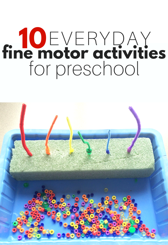 fine motor activities are useful for handwriting and life skills