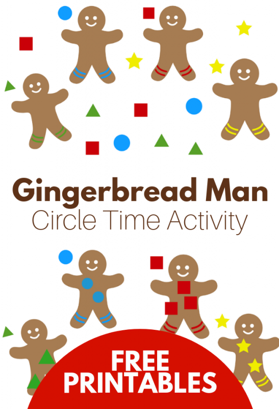 gingerbread themed circle time activity