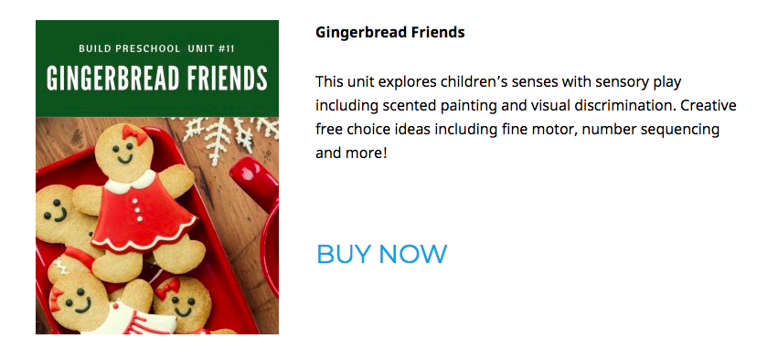 gingerbread activities for preschool