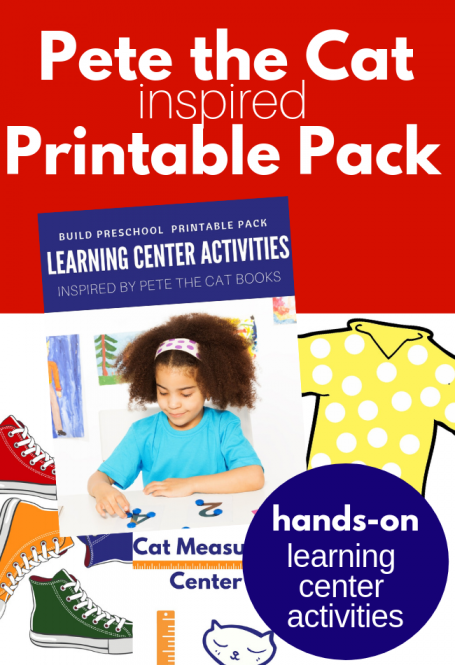Pete The Cat Inspired Printables for Preschool - No Time For Flash Cards