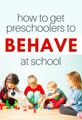 tips for teachers on how to get preschoolers to behave at school
