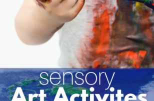 sensory play preschool with art