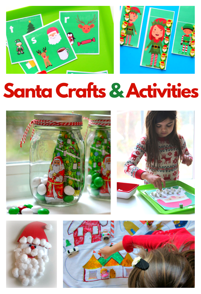 santa crafts for preschoolers collage of a bunch of great ideas from no time for flash cards.com 
