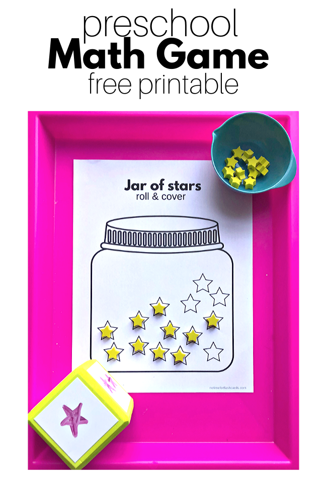 Printable Math Game For Preschool No Time For Flash Cards