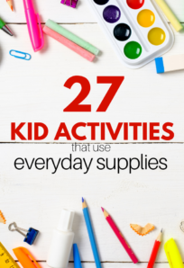 kid activities with simple supplies