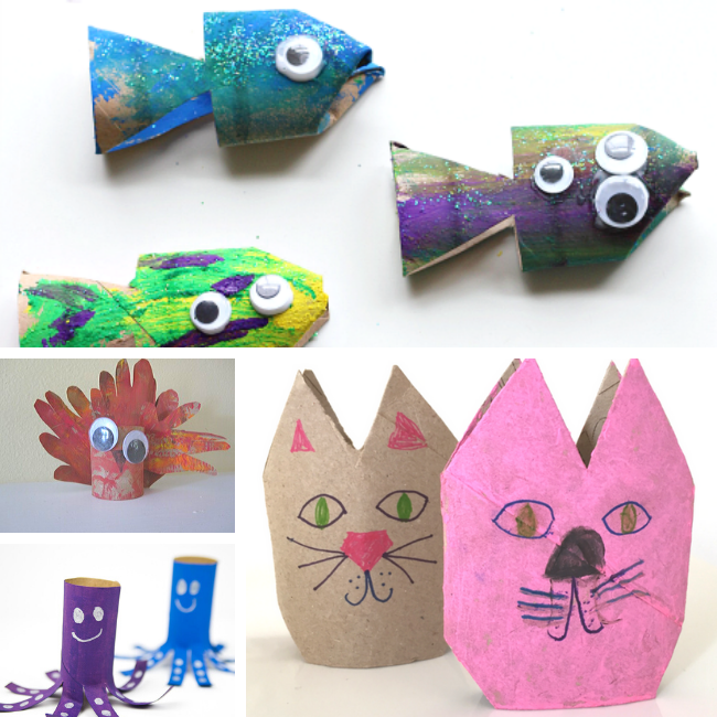 Toilet Paper Roll Crafts for Kids - No Time For Flash Cards