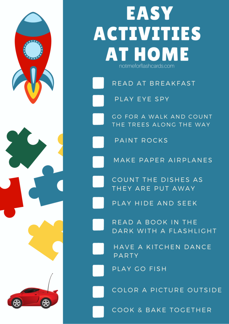 Boredom Busters For Toddlers &amp; Preschoolers - No Time For Flash Cards