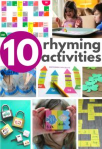 rhyming activities for preschool and kindergarten
