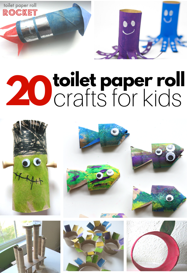 paper roll cardboard tube crafts for kids