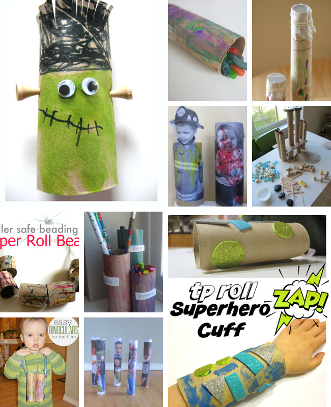 Toilet Paper Roll Crafts For Kids No Time Flash Cards