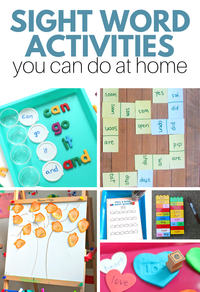 Sight Word Activities - No Time For Flash Cards