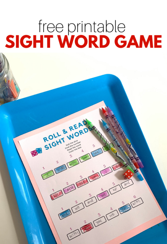 Free Printable Sight Word Game - No Time For Flash Cards