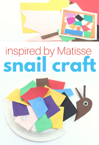 preschool craft for spring snail