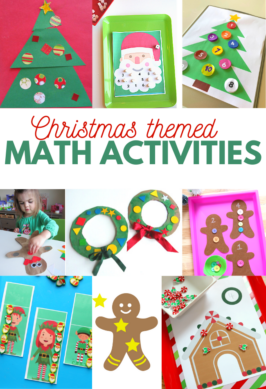 christmas math activities for preschool and kindergarten