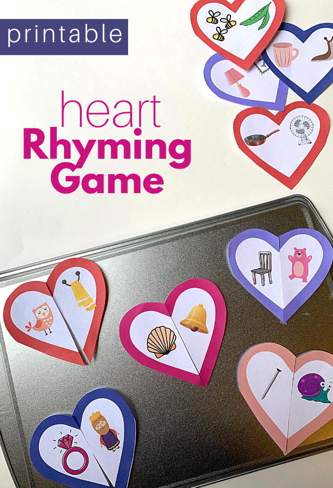 heart rhyming game