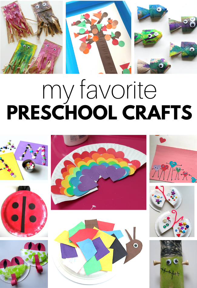 Favorite preschool crafts collage