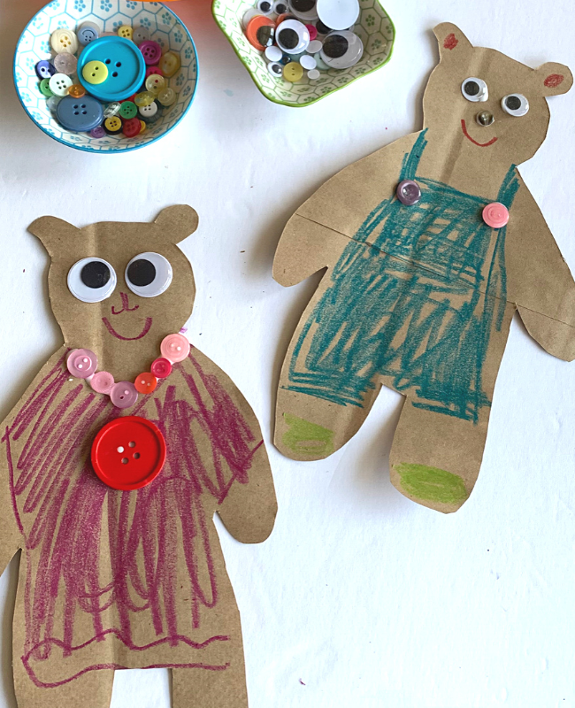 Goldilocks and the three bears preschool activity