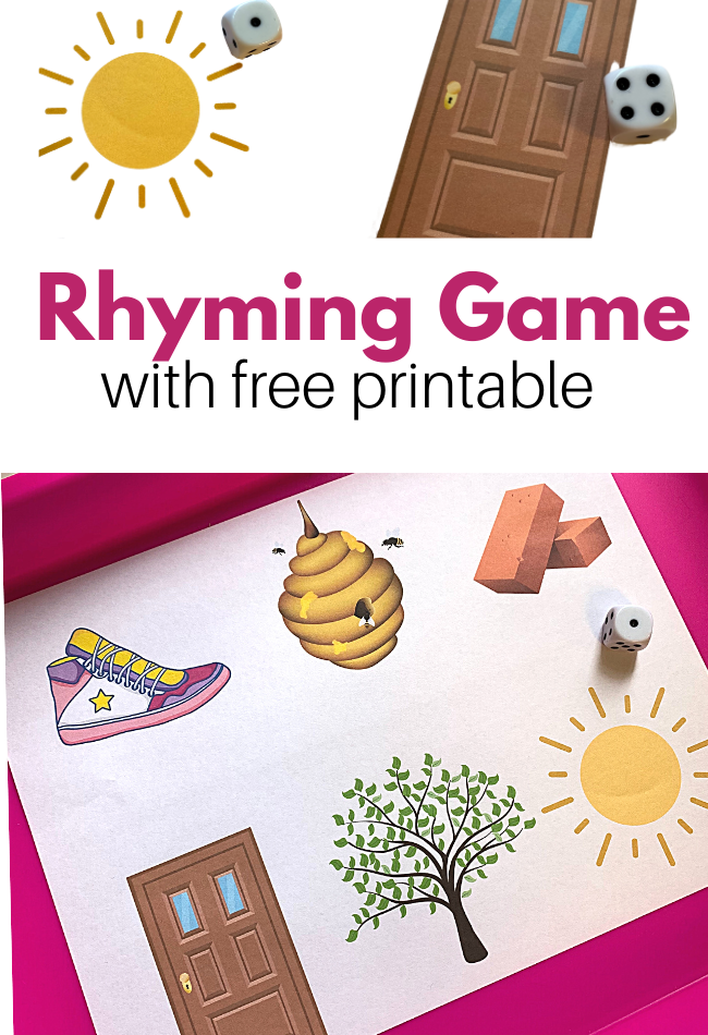 rhyming game for kids