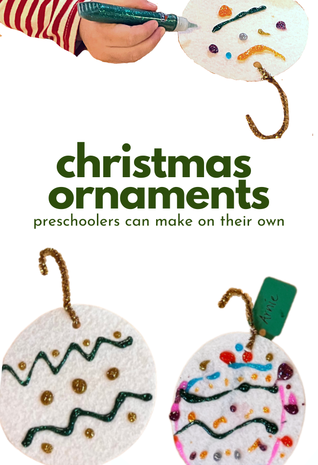 preschool christmas ornament craft