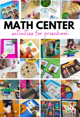 math center ideas for preschoolers