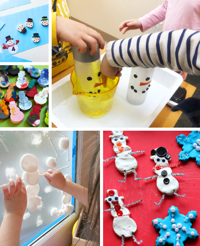 snowman activities for preschool 