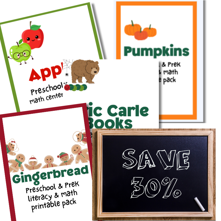 Preschool Printables Cyber Monday Sale - No Time For Flash Cards